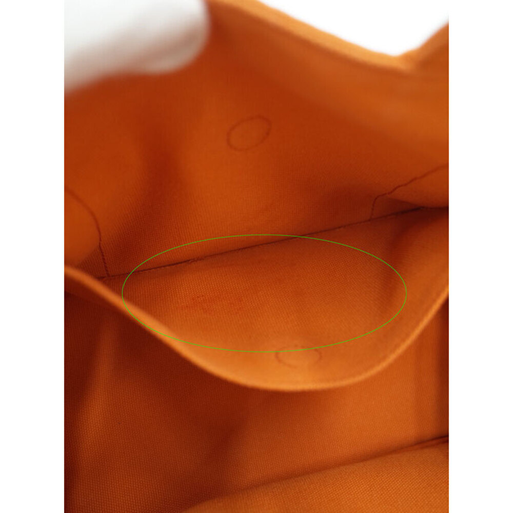 Prada Canapa 2way Tote Bag Canvas Orange - Picture 7 of 9